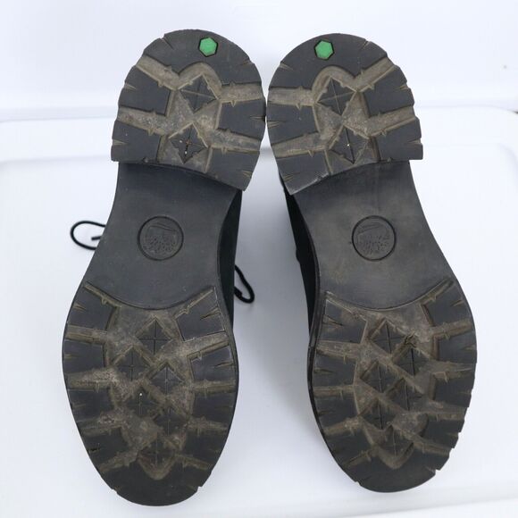 Timberland Womens Size 9.5 Kinsley Ankle Boots Black Suede Waterproof Lug Sole - Picture 7 of 7